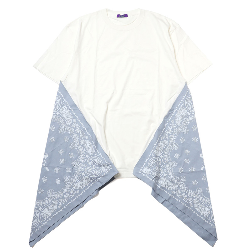 RADIO EVA 810 EVA-01 PAISLEYS BANDANNA BIG T-Shirt/WHITE×BLUE