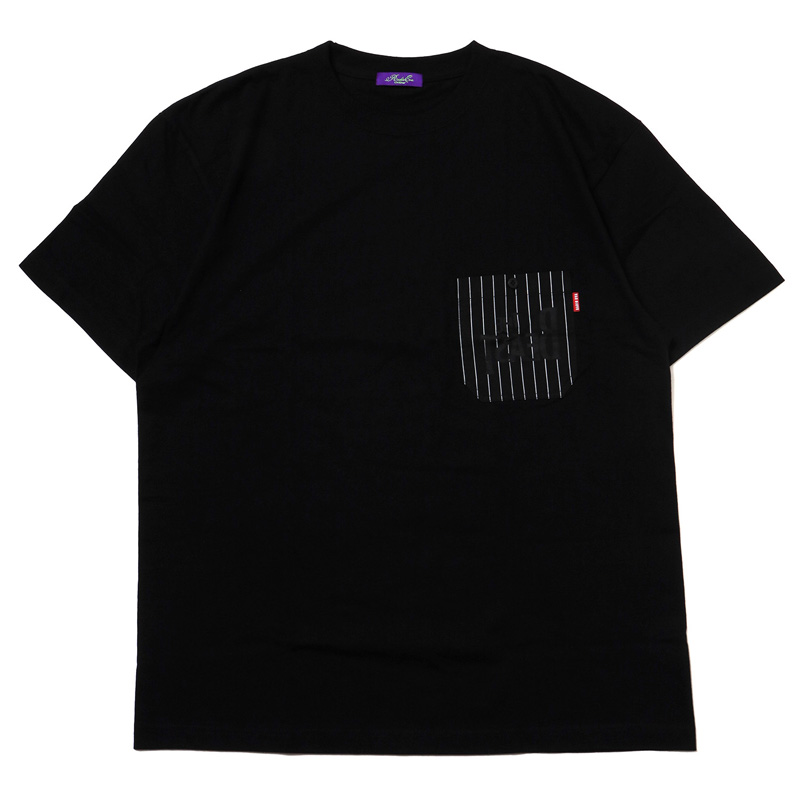 RADIO EVA 816 THE BEAST STRIPE POCKET T-Shirt/BLACK