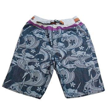 EVA×錦 コラボレーション 初号機デニムジャガードショートパンツ