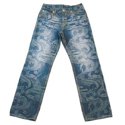 EVA×錦 コラボレーション 初号機デニムジャガードパンツ