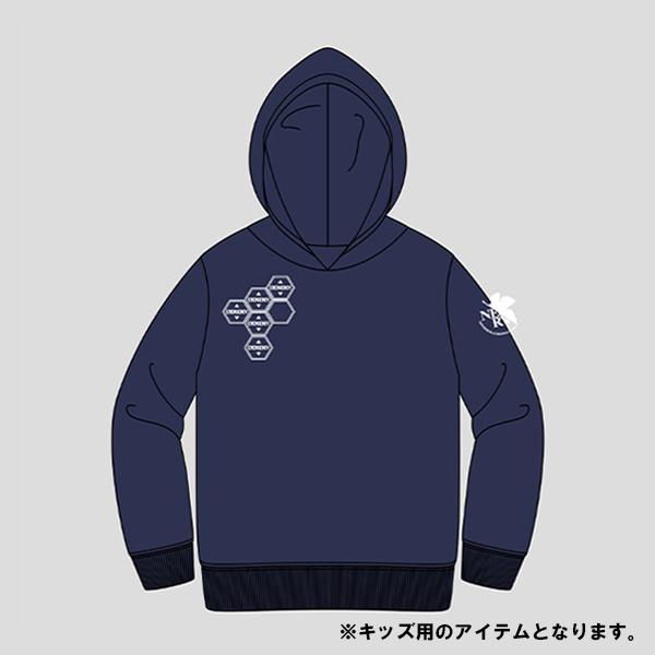 エヴァンゲリオンEMERGENCYプルパーカーネイビー/キッズ（三高）