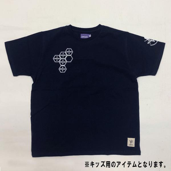 エヴァンゲリオンEMERGENCYTシャツネイビー/キッズ（三高）