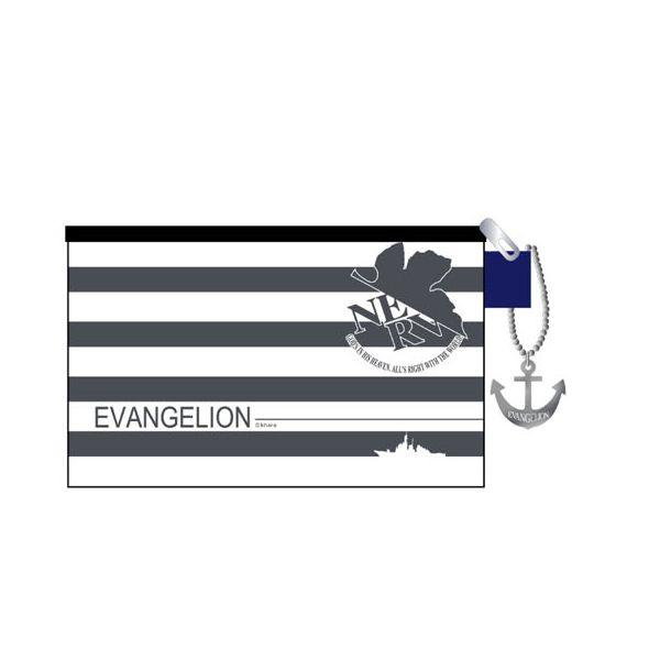 ヱヴァンゲリヲン新劇場版　ボーダー柄ポーチ（ムービック）