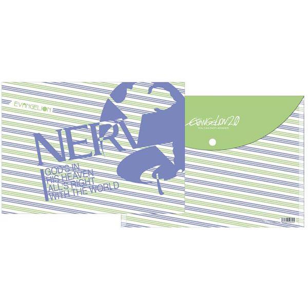 ヱヴァンゲリヲン新劇場版フタ付きクリアファイル （A）ネルフ（ムービック）