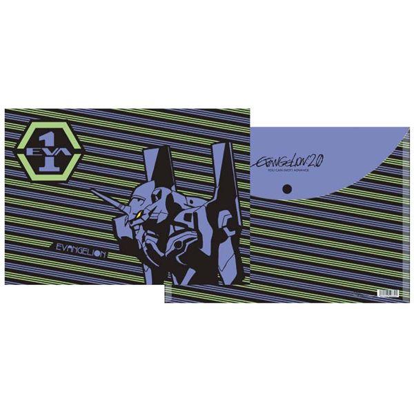 ヱヴァンゲリヲン新劇場版フタ付きクリアファイル（B）初号機（ムービック）