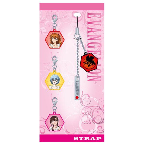 ヱヴァンゲリヲン新劇場版ストラップ【B】レイ&アスカ&マリ（ムービック）