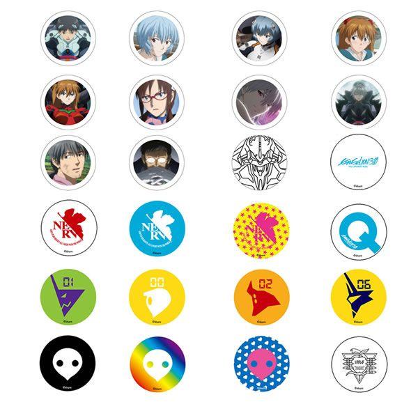 ヱヴァンゲリヲン新劇場版　キャラバッジコレクション（全24種）セット(ムービック）