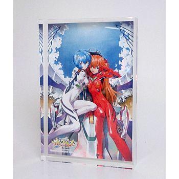 新世紀エヴァンゲリオン アクリルキューブ　貞本義行イラスト B：レイ＆アスカ