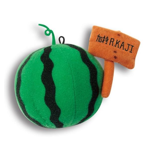 EVANGELION STORE オフィシャル版　ゆるしと　ぬいぐるみキーホルダー 加持農園スイカ