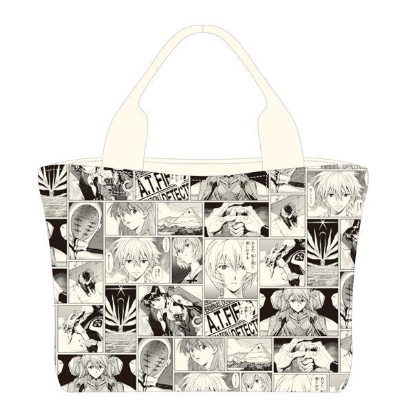 EVASTOREオリジナル貞本義行コミックコラージュ柄トートバッグ