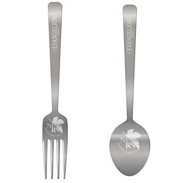 エヴァンゲリオン新劇場版 NERVカトラリー フォーク＆スプーンセット（ムービック）