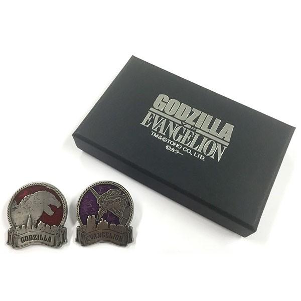 【ゴジラ対エヴァンゲリオン】ピンズセット（ムービック）