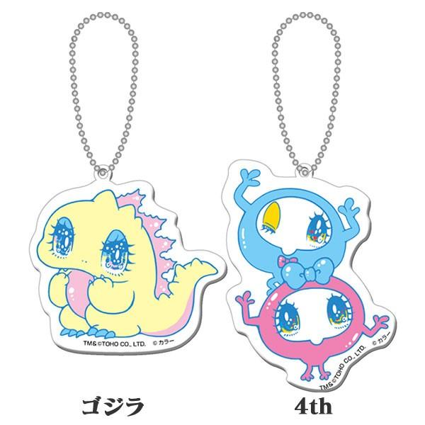 【ゴジラ対エヴァンゲリオン】せきやゆりえイラスト　アクリルキーホルダー(ゴジラ、4th)（ムービック）