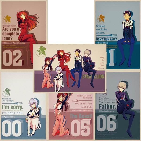 EVASTORE TOKYO-01 パイロットポストカード6枚セット（レトロカラー）