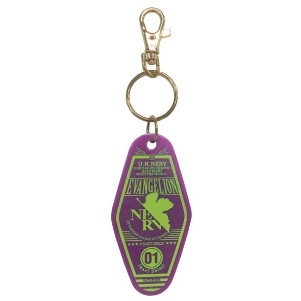 EVASTORE TOKYO-01 プレートキーチャームEVA-01/シンジ（紫）