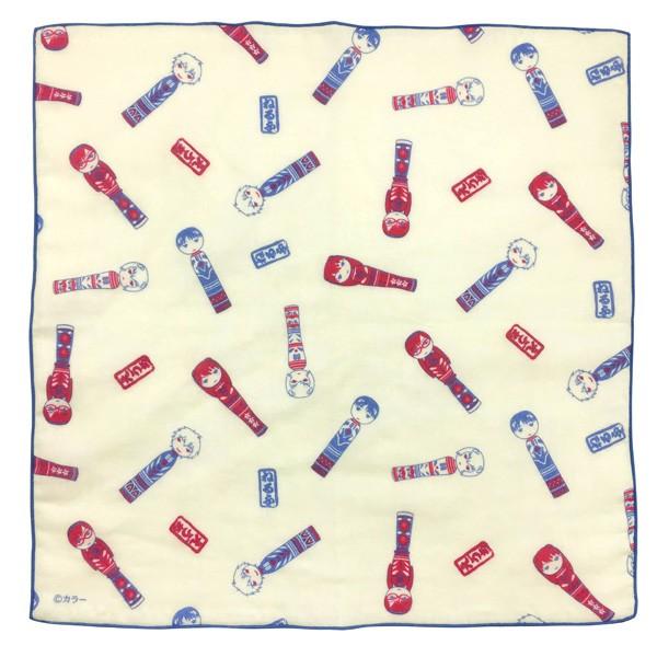 EVA STORE オフィシャル版　ガーゼハンカチ【こけし風イラスト】