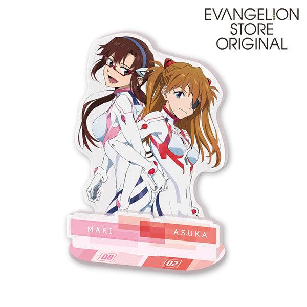 EVA STOREオリジナル アクリルスタンド/アスカ＆マリ(白プラグスーツ・腕組)