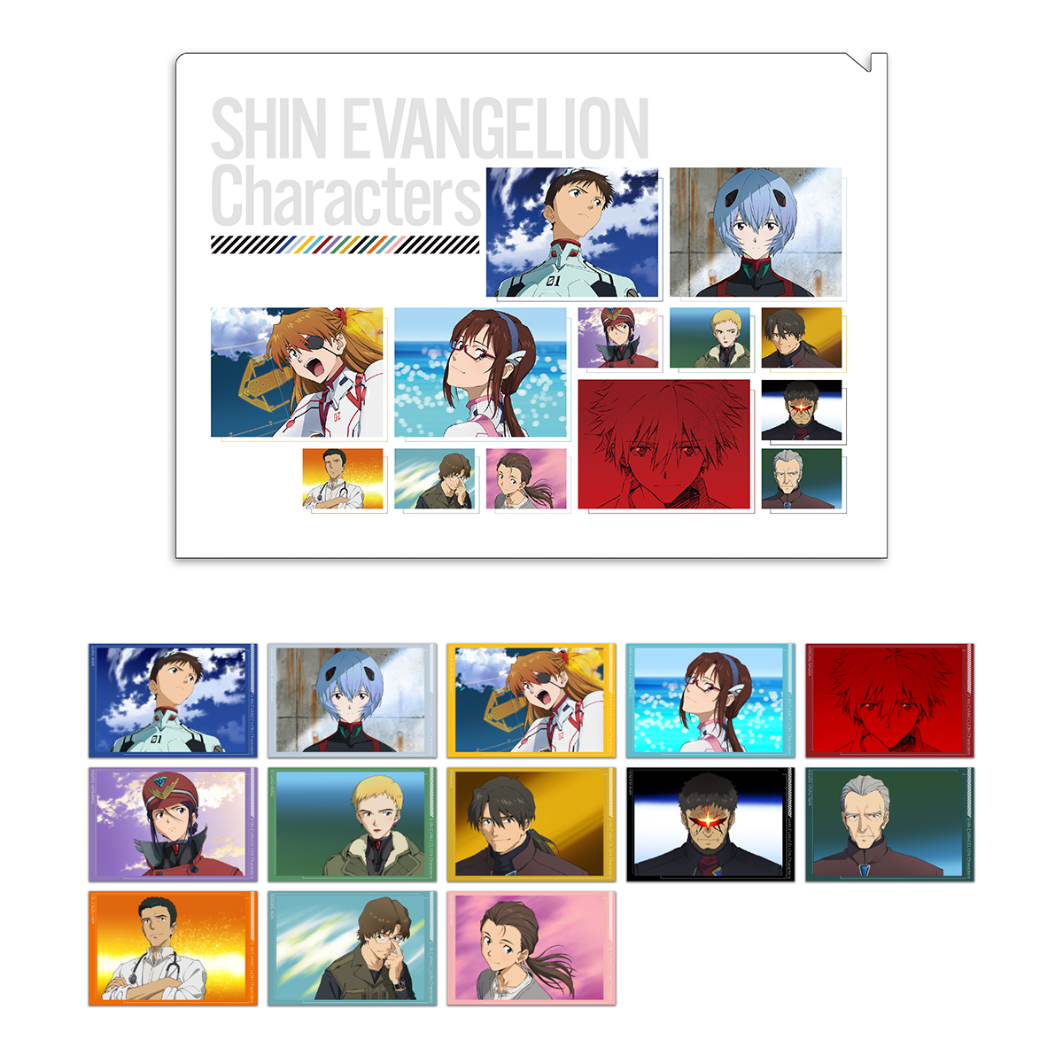 EVA STOREオリジナル クリアファイル＋ポストカードセット(13枚セット)/SHIN EVANGELION Characters