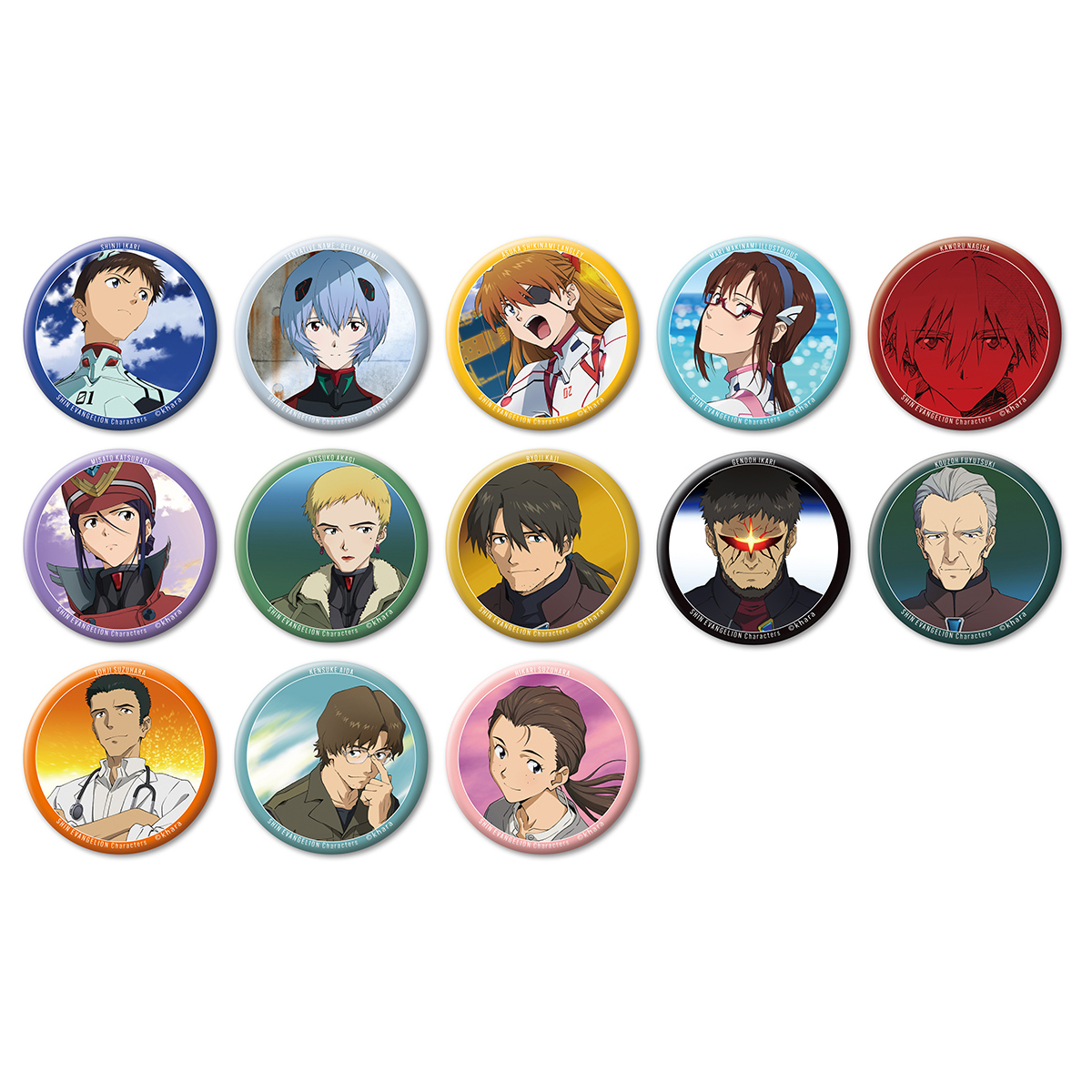 EVA STOREオリジナル キャラバッジコレクション/SHIN EVANGELION Characters/1BOX13個入り