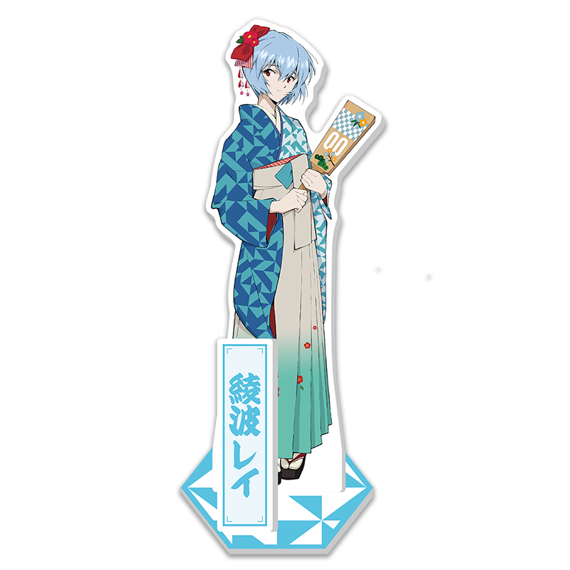 EVA STOREオリジナル アクリルスタンド/綾波レイ（晴れ着と羽子板）