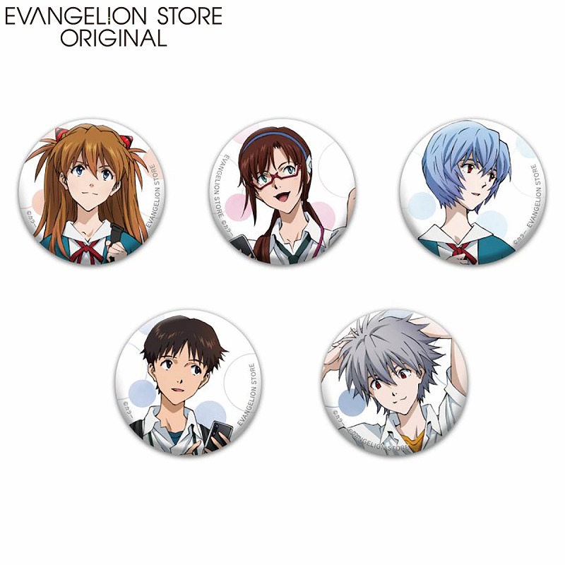 EVA STOREオリジナル キャラバッジコレクションBOX/5人でおでかけ(5個入)