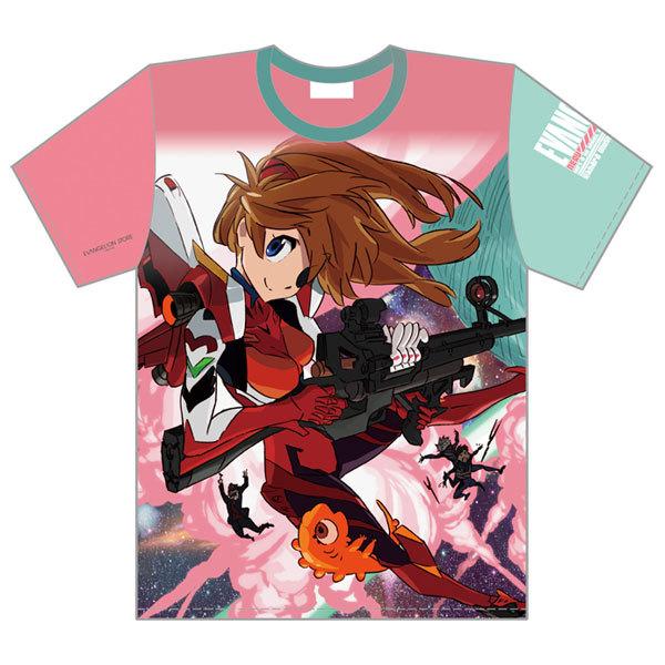 EVA STOREオリジナルTシャツ ヱヴァンゲリヲン新劇場版SUSHIO×EVA part.1アスカ総柄/L