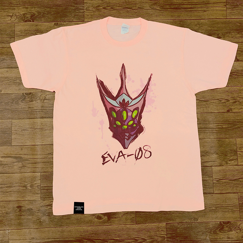 EVA STOREオリジナル Tシャツ/墨絵風（8号機）/ベビーピンク