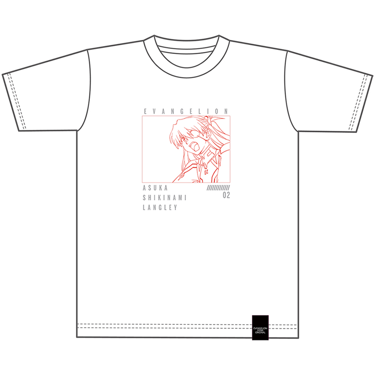 EVA STOREオリジナル Tシャツ/SHIN EVANGELION Characters/式波・アスカ・ラングレー/フリーサイズ
