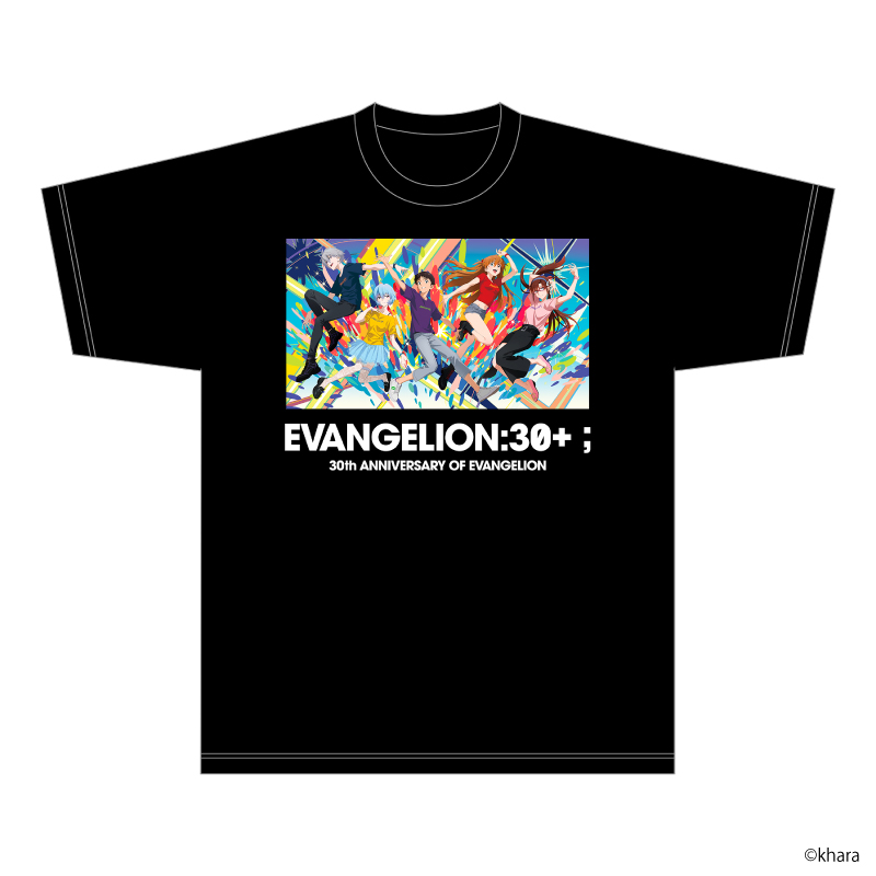 【EVANGELION:30+；】Tシャツ・メインビジュアル/黒 [お届け予定：2026年3月中旬]