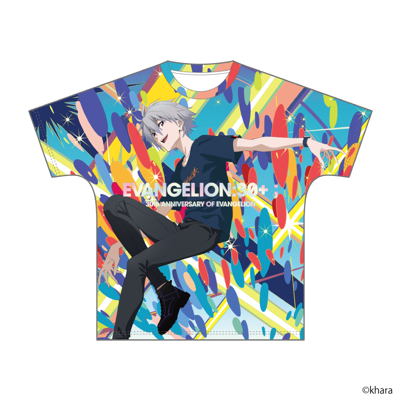 【EVANGELION:30+；】フルグラフィックＴシャツ・ロゴ/カヲル [お届け予定：2026年3月中旬]