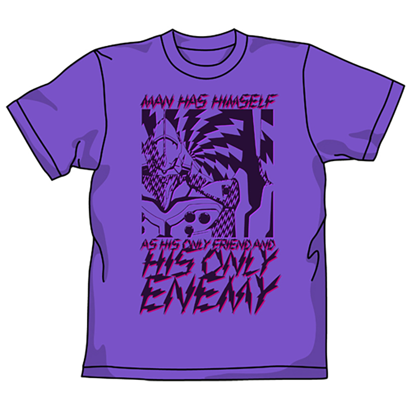 ヱヴァンゲリヲン新劇場版 初号機ENEMYTシャツ (パープル)