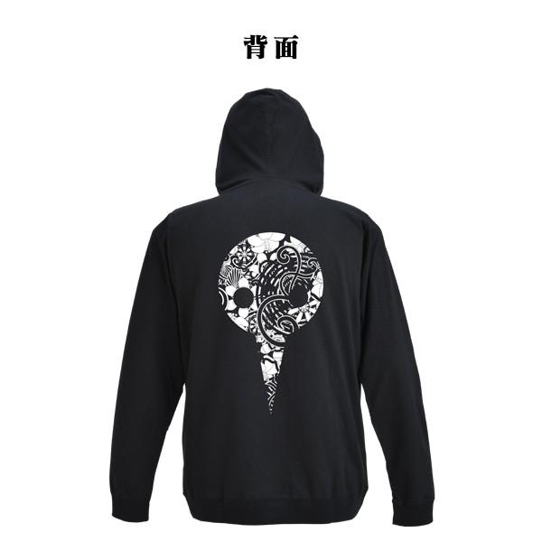 エヴァンゲリオン 使徒フラワーパターンライトパーカ/黒（COSPA)
