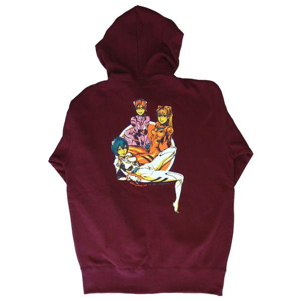 EVA × STREET ART 2012 Rockin'Jelly Bean パーカ　レイ・アスカ・マリ／エンジ