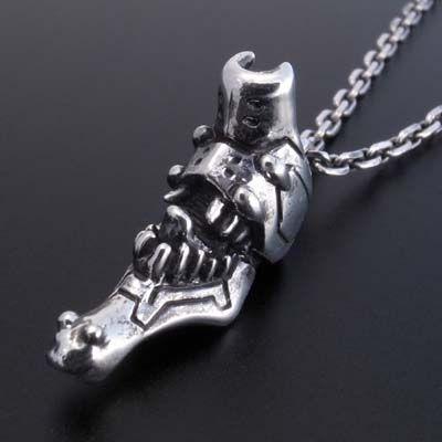 【受注生産品】EVA×花唐草 collaboration SILVER 第八弾　2号機ビーストモード ミニペンダント 50cmチェーン