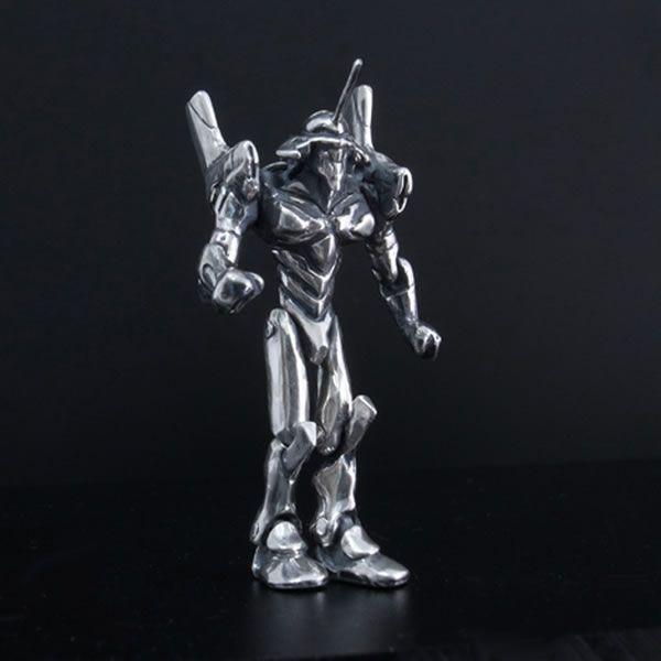 【受注生産品】EVA×花唐草 collaboration SILVER 第九弾　初号機フィギュアペンダント　60ｃｍチェーン