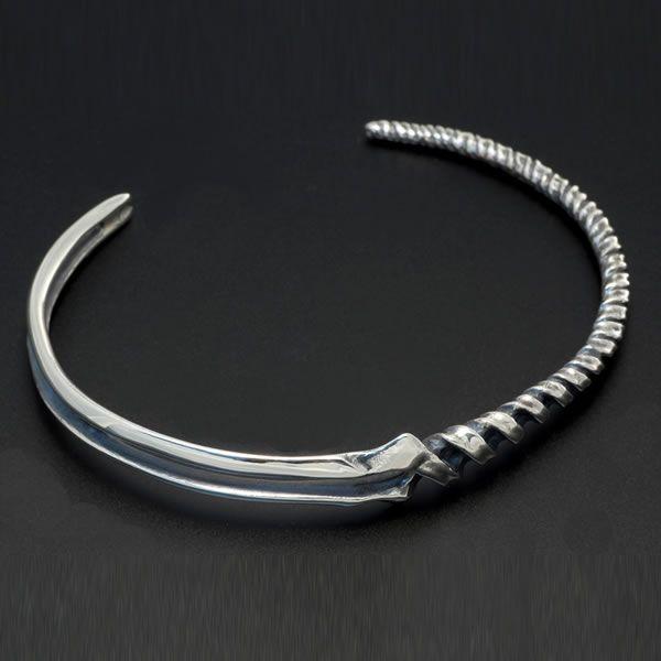 【受注生産品】EVA×花唐草 collaboration SILVER ロンギヌスの槍 NEWバングル Lサイズ