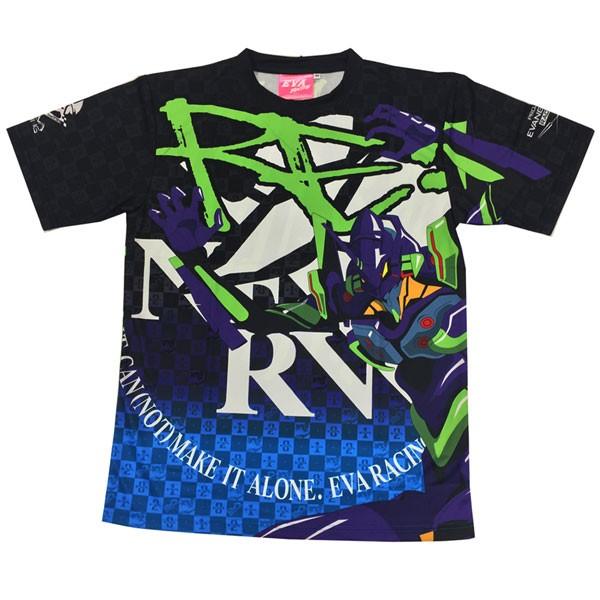 エヴァンゲリオンレーシング【2016】速乾Tシャツ（初号機JUMP・黒)