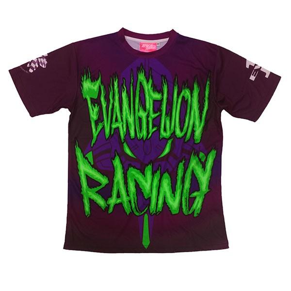 エヴァンゲリオンレーシング【2016】速乾Tシャツ（初号機FIRE・黒)
