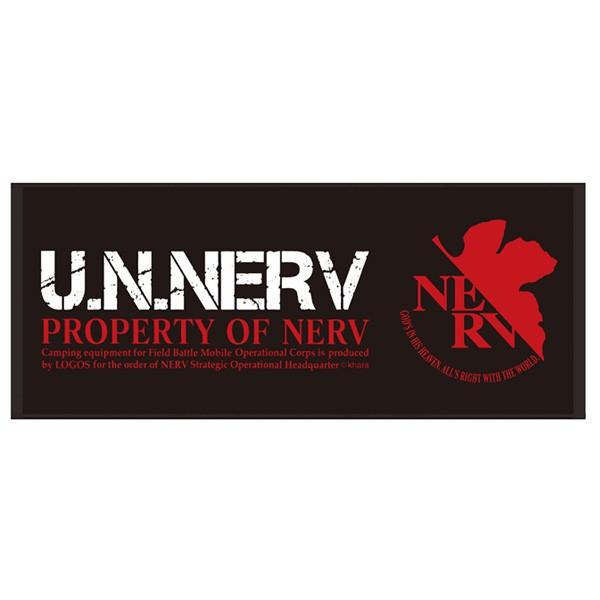 EVA＆LOGOS U.N.NERV野営装備品NEWフェイスタオル/ブラック