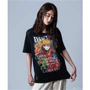 【エヴァンゲリオン×glamb 】Tシャツ/アスカ/黒