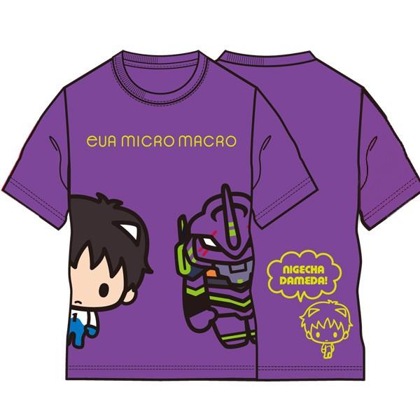 EVA MICRO MACRO Tシャツ/シンジ＆初号機/紫（企業計画）