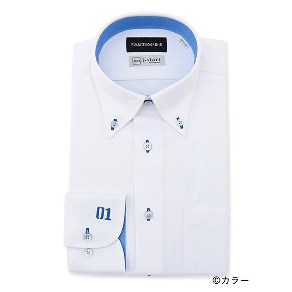 【EVANGELION x はるやま】i-Shirt長袖シャツ/碇シンジ ボタンダウン