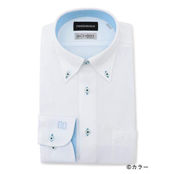 【EVANGELION x はるやま】i-Shirt長袖シャツ/綾波レイ ボタンダウン