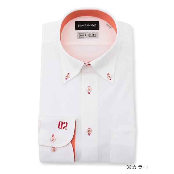 【EVANGELION x はるやま】i-Shirt長袖シャツ/式波・アスカ・ラングレー ボタンダウン