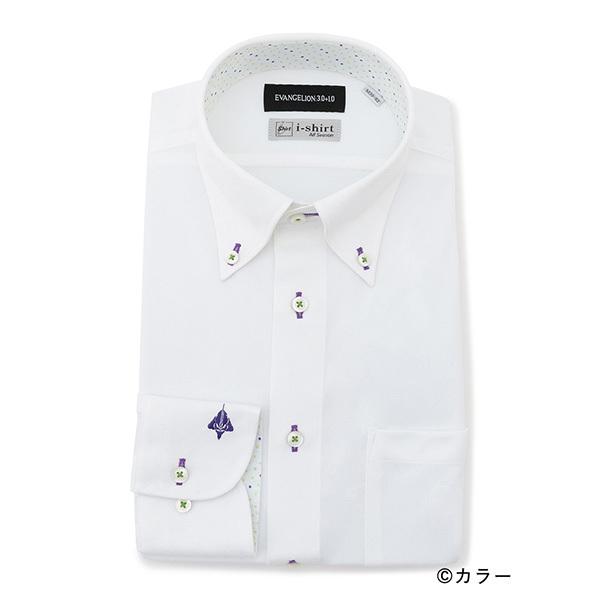 【EVANGELION x はるやま】i-Shirt長袖シャツ/初号機 ボタンダウン