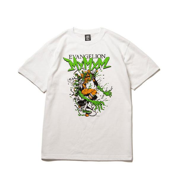 MxMxM x EVANGELION　2号機TEE（ロゴGREEN/ボディWHITE）