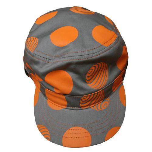 EVA×Geewhiz　使徒の水玉CAP グレー×オレンジ