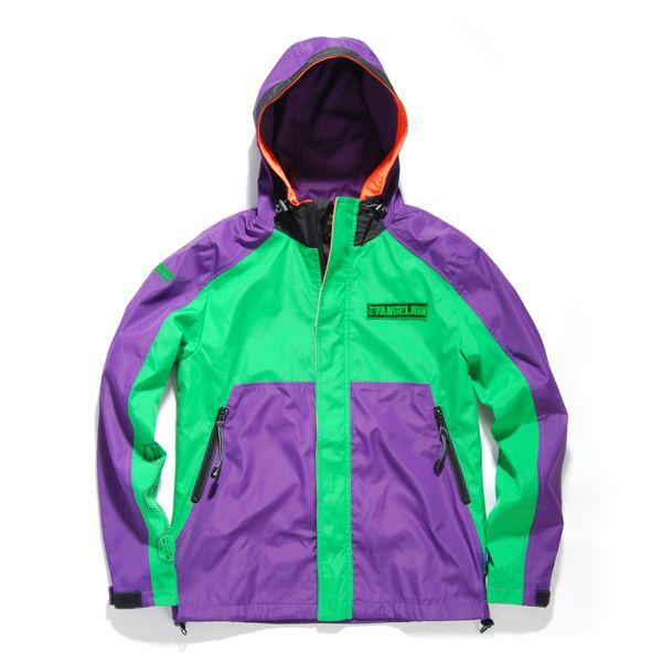 【ETB】Hometown Eva Splice Windbreaker Purple/Green