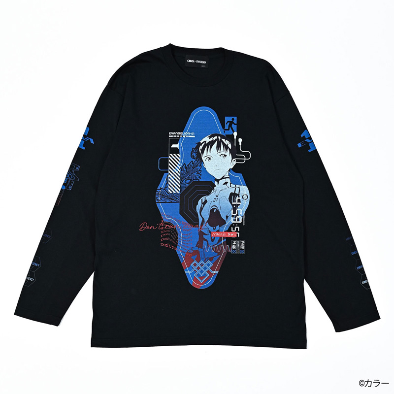 【期間限定受注】EVANGELION x QOOZA / LONG SLEEVE TEE [SHINJI1]