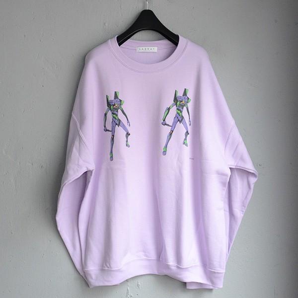 【LABRAT×EVANGELION×YAR】クルースウェット ：初号機/紫
